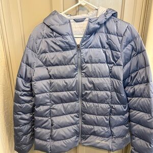 Eddie Bauer Women’s Down Packable Puffer Jacket Light Blue